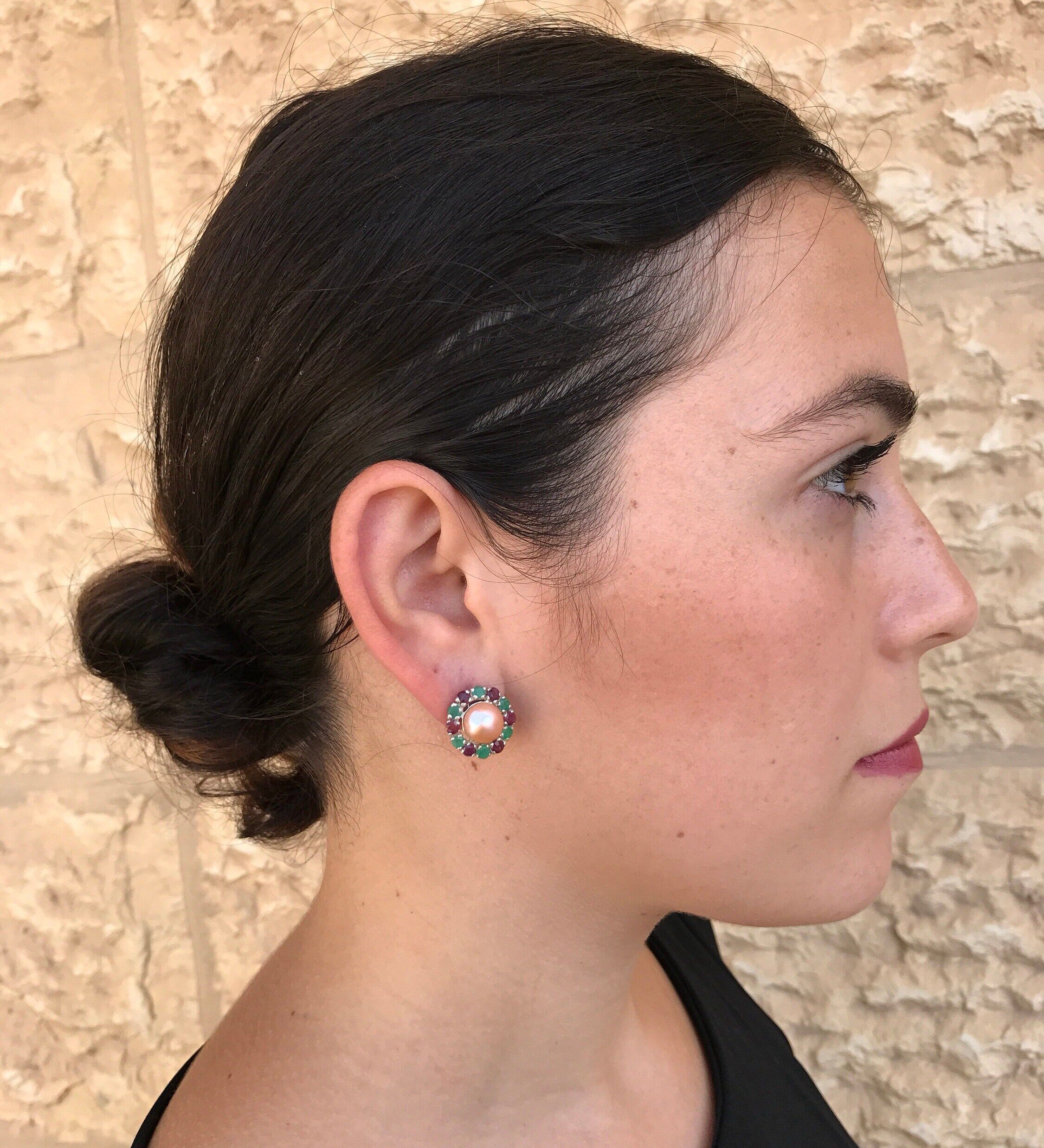 White Pearl Earrings, Natural Pearl, Mothers Birthstone, Topaz Earrings, Vintage Earrings, Antique Earrings, June Birthstone, Solid Silver