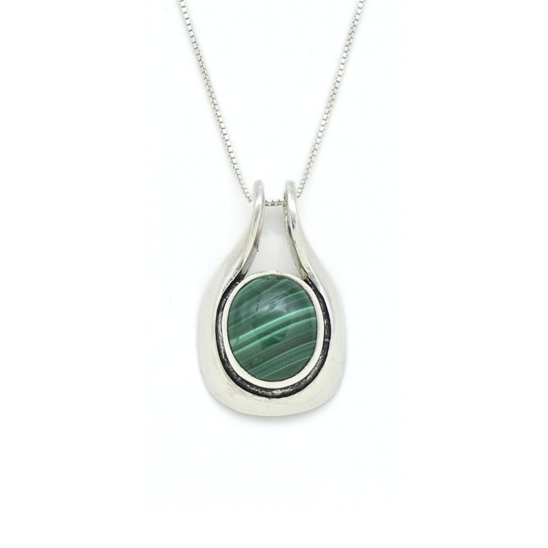 Malachite Pendant, Natural Malachite, Green Malachite Pendant, Unique Pendant, Green Malachite, Green Pendant, Silver Pendant, Malachite