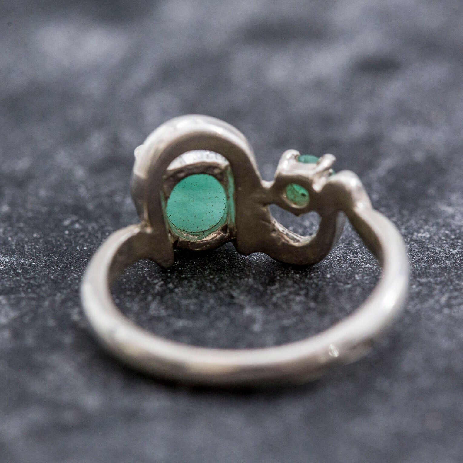 Timeless 925 Sterling Silver Ring with a radiant Oval Natural Emerald, a meaningful gift for birthdays and cherished moments.