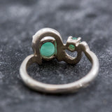Timeless 925 Sterling Silver Ring with a radiant Oval Natural Emerald, a meaningful gift for birthdays and cherished moments.