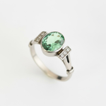 925 Sterling Silver Created Emerald Ring featuring a Mint Emerald, perfect for daily wear and meaningful gifting.