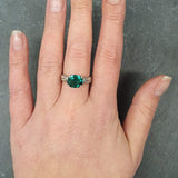 Boho Emerald Ring - Green Tribal Ring - Vintage Promise Ring