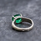 Boho Emerald Ring - Green Tribal Ring - Vintage Promise Ring