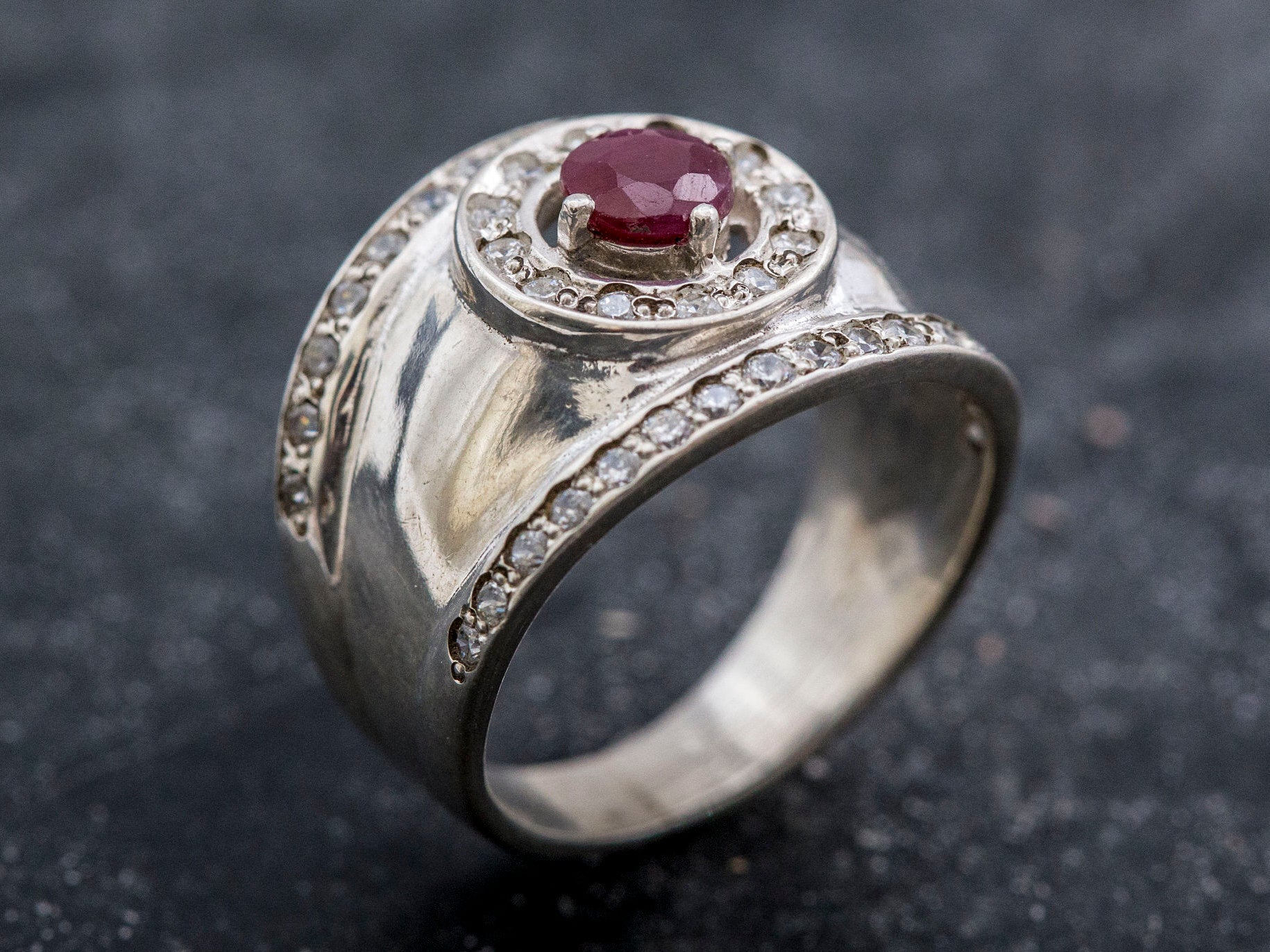 Natural Ruby Ring made in 925 Sterling Silver with Round Natural Red Ruby in Prong setting, July Birthstone gift idea, symbolizes nobility, purity, and passion, ideal for everyday wear and perfect for birthday gifting and special occasions.