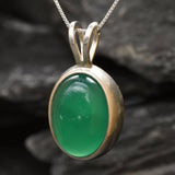 Large Emerald Pendant, Large Emerald, Emerald Necklace, Created Emerald, Green Emerald, Green Pendant, Emerald Green, Vintage Pendant,Silver