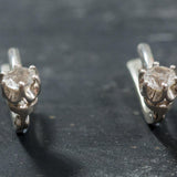 Dainty Diamond Earrings - Sparkly Drop Earrings - Minimalist Diamond Studs