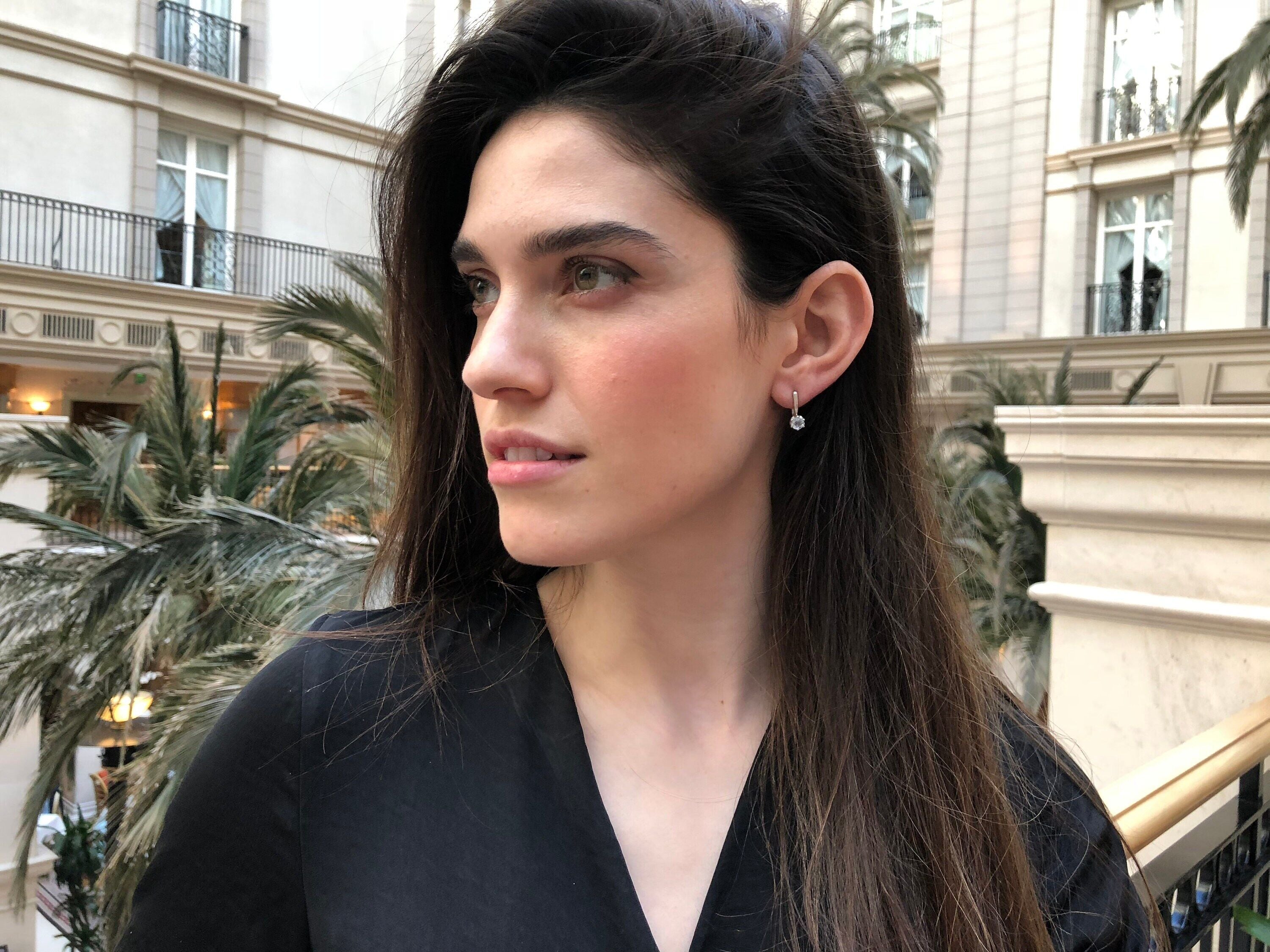 Diamond Earrings, Created Diamond Earrings, Bridal Earrings, Stud Earrings, Lab Diamond, Diamond Studs, Solid Silver Earrings, Diamond