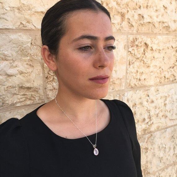 Green Pendant, Green Diamond, Created Diamond, Tear Drop Pendant, Vintage Pendant, Solid Silver, Silver Pendant, Pure Silver, Teardrop charm