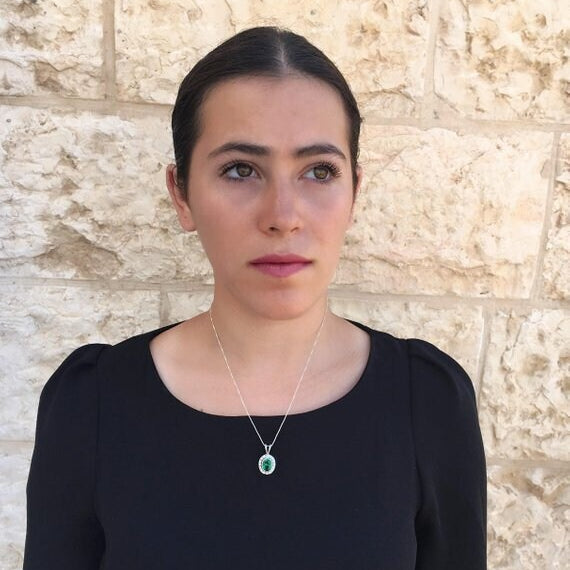 Diamond Necklace, Created CZ Diamond, Vintage Pendant, Oval Diamond Pendant, Bridal Pendant, Antique Necklace, Sparkly Pendant, Solid Silver