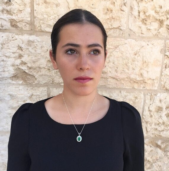 Diamond Necklace, Created CZ Diamond, Vintage Pendant, Oval Diamond Pendant, Bridal Pendant, Antique Necklace, Sparkly Pendant, Solid Silver