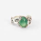 Created Emerald Ring made in 925 Sterling Silver with Oval Created Green Emerald in Prong setting, May Birthstone gift idea, symbolizes, ideal for everyday wear and perfect for birthday gifting and special occasions.