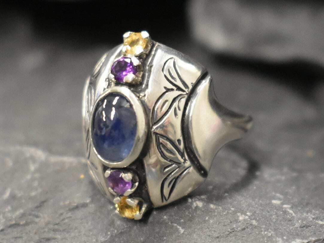 Natural Sapphire Ring made in 925 Sterling Silver with Oval Natural Blue Sapphire in Bezel setting, September Birthstone gift idea, symbolizes sincerity, truth, and faithfulness, ideal for everyday wear and perfect for birthday gifting and special occasions.