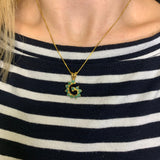 Natural Emerald Pendant made in 18k Gold Vermeil with Round Natural Green Emerald in Prong setting, May Birthstone gift idea, symbolizes growth, harmony, and deep emotional healing, ideal for everyday wear and perfect for birthday gifting and special occasions.