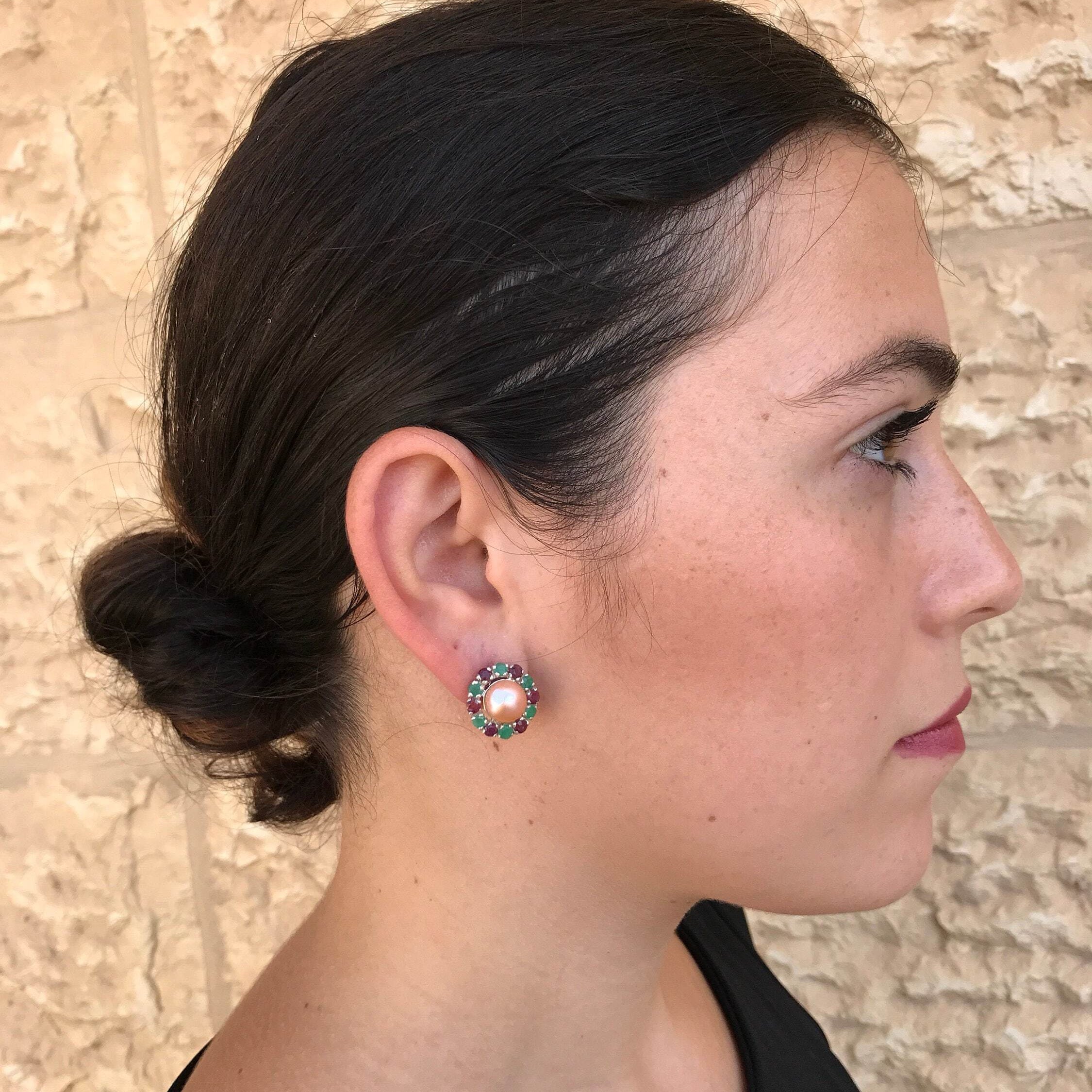 Black Pearl Earrings, Natural Pearl, Victorian Earrings, Pearl Earrings, June Earrings, June Birthstone, Solid Silver Earrings, Black Pearl