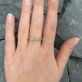 Colorful Eternity Ring - Multistone Band - Vintage Topaz Ring