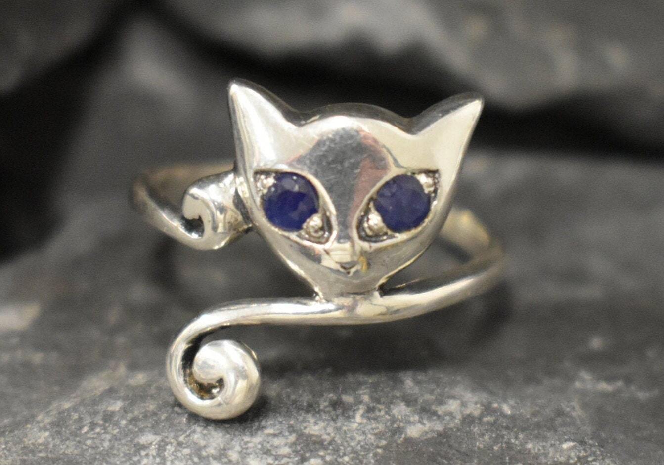Natural Sapphire Ring made in 925 Sterling Silver with Round Natural Blue Sapphire in Prong setting, September Birthstone gift idea, symbolizes sincerity, truth, and faithfulness, ideal for everyday wear and perfect for birthday gifting and special occasions.