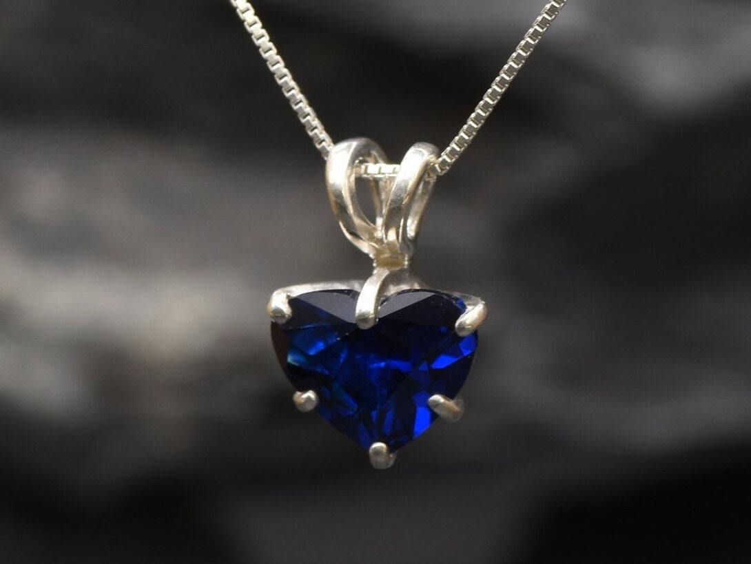 Blue sapphire fashion necklace canada