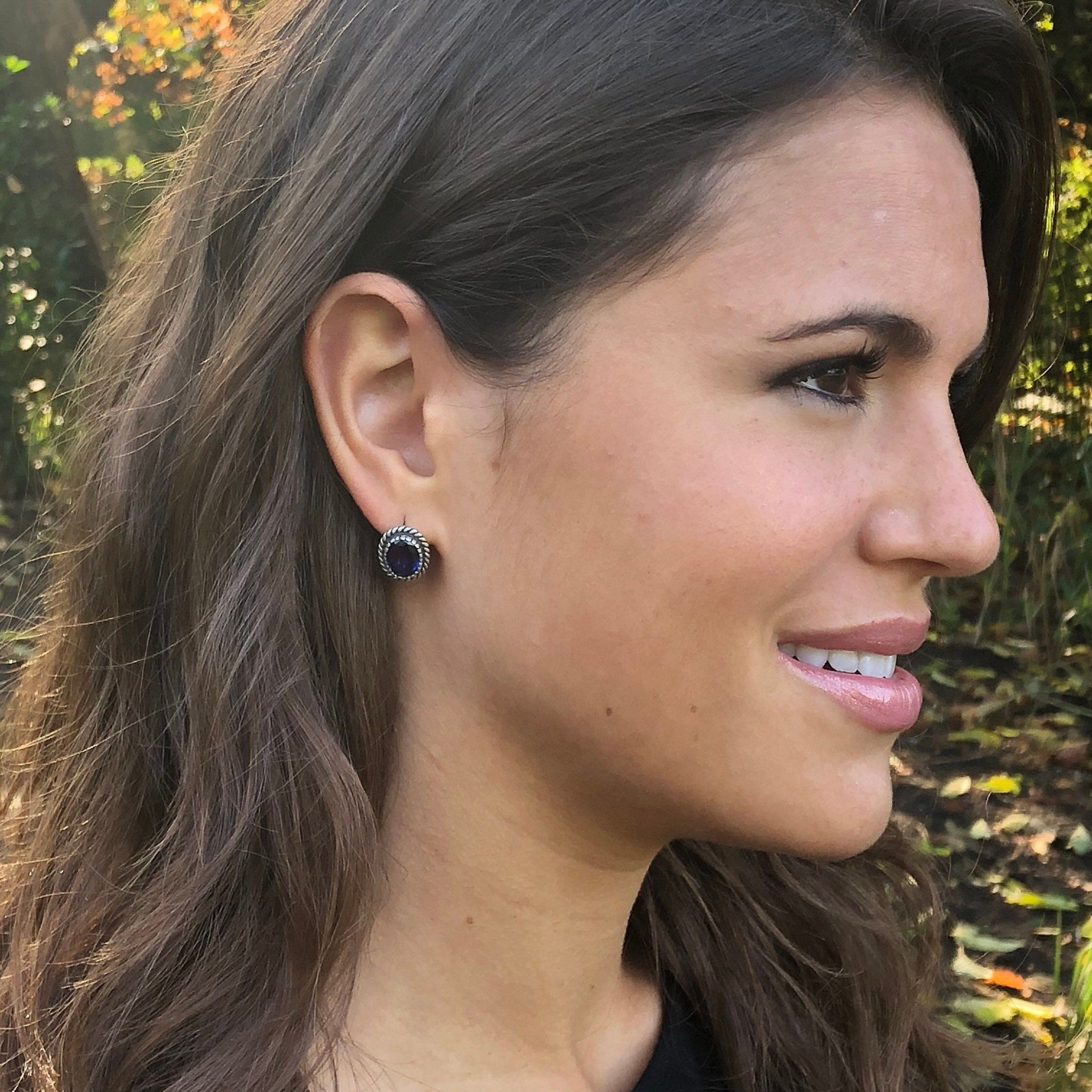 Opal Earrings, Natural Opal Earrings, October Birthstone, Australian Opal, Vintage Earrings, Large Oval Studs, White Studs, Silver Earrings