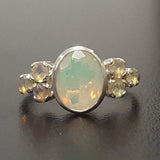 Vintage Opal Ring - Genuine Opal Ring - October Birthstone Ring