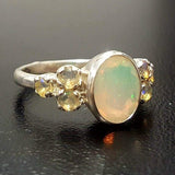 Vintage Opal Ring - Genuine Opal Ring - October Birthstone Ring