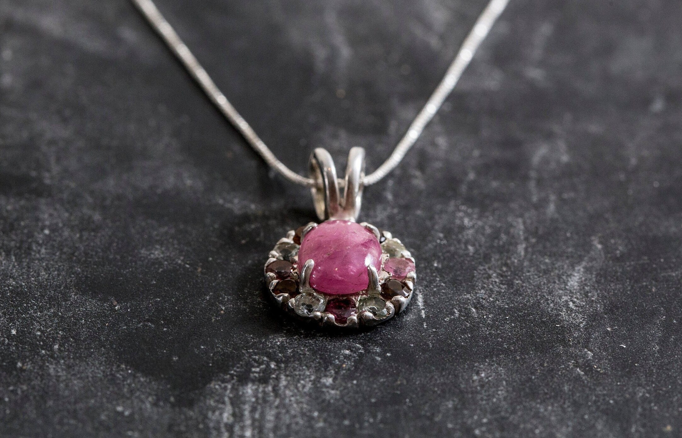 Pink Tourmaline Pendant, Tourmaline Pendant, Natural Tourmaline, October Birthstone, Victorian Pendant, October Pendant, Tourmaline