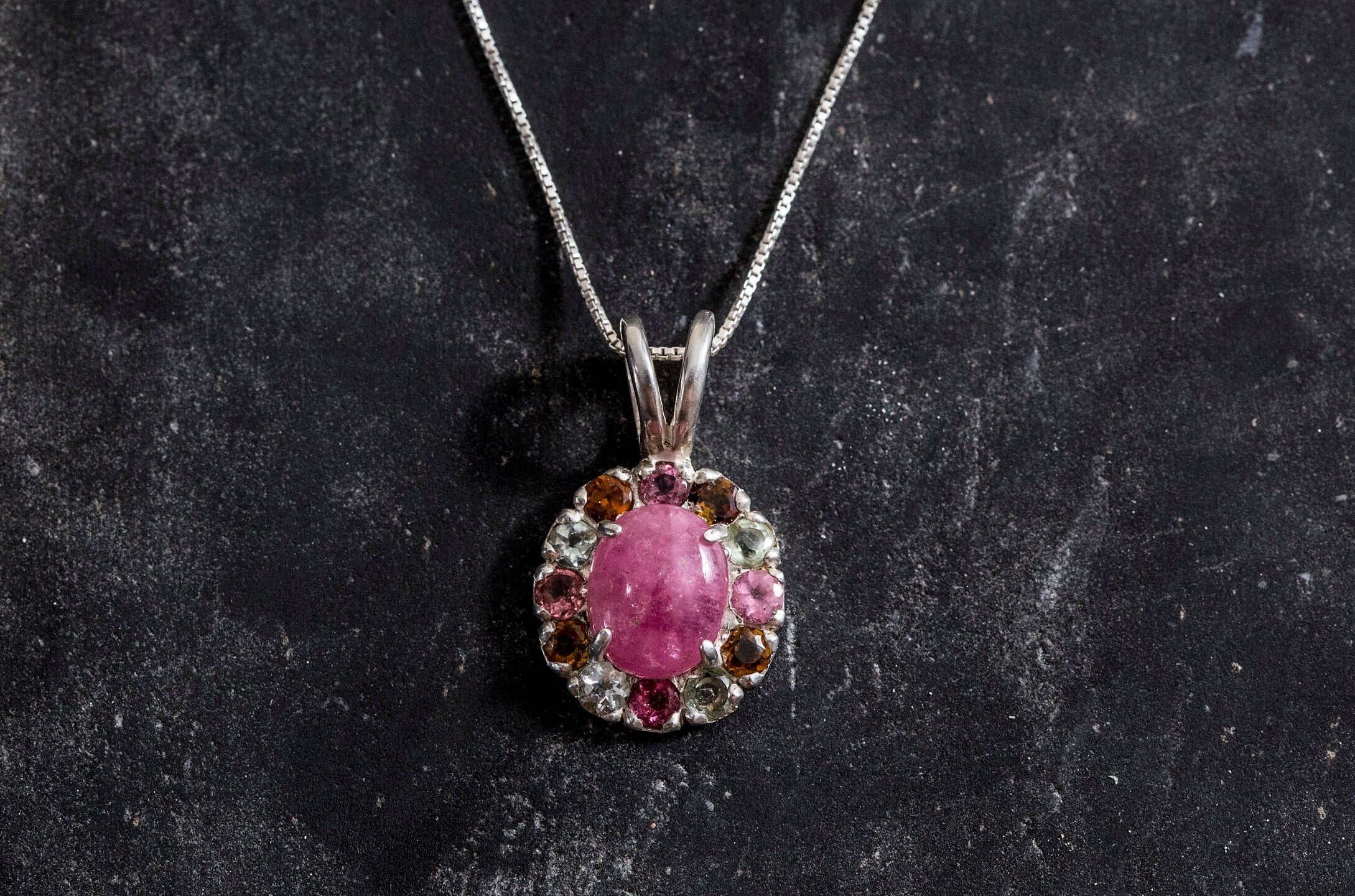 Pink Tourmaline Pendant, Tourmaline Pendant, Natural Tourmaline, October Birthstone, Victorian Pendant, October Pendant, Tourmaline