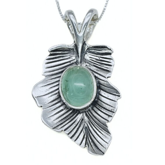 Natural Emerald Pendant made in 925 Sterling Silver with Oval Natural Green Emerald in Bezel setting, May Birthstone gift idea, symbolizes growth, harmony, and deep emotional healing, ideal for everyday wear and perfect for birthday gifting and special occasions.