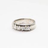 Exquisite Diamond Half Eternity Ring crafted in 925 Sterling Silver, perfect for gifting on birthdays and special occasions.