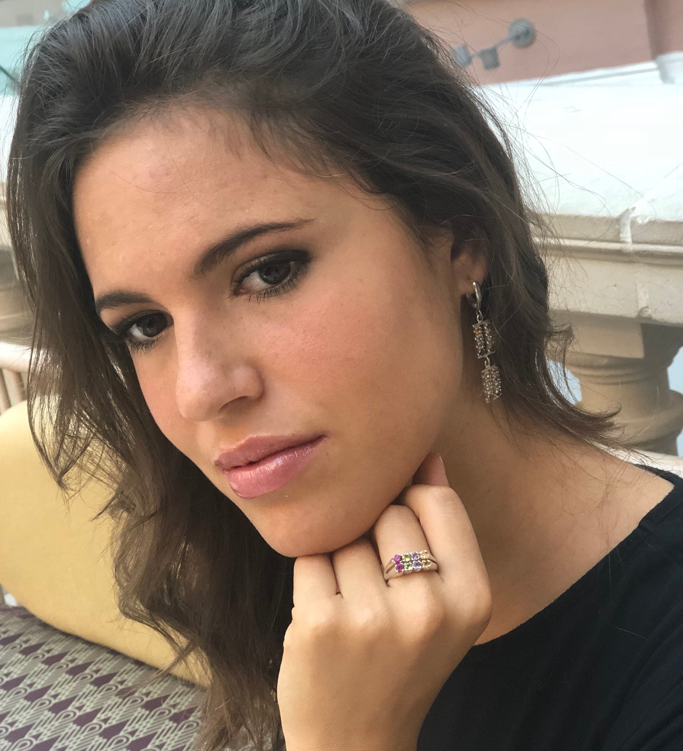 Topaz Earrings, Natural Topaz Earrings, Birthstone Earrings, Natural Citrine, Natural Blue Topaz, Natural Amethyst, Natural Peridot