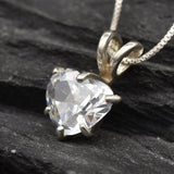 Diamond Heart Pendant - Bridal Diamond Necklace, Love Pendant