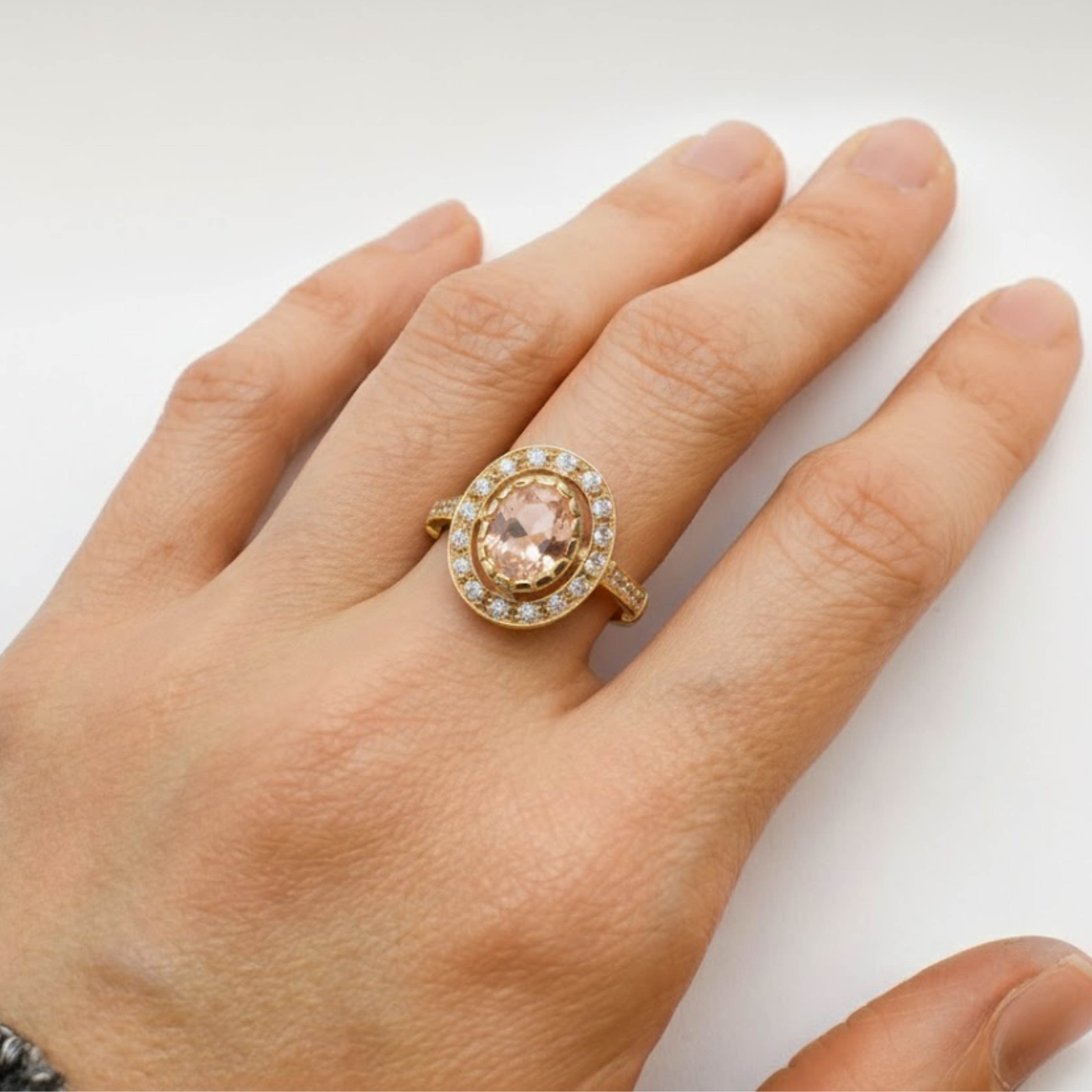 A stylish bracelet featuring colorful gemstones, capturing light and adding a sparkle to any outfit.