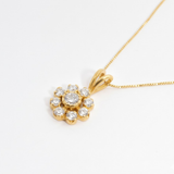 Charming Vintage Flower Necklace in 18k Gold Vermeil, ideal for everyday elegance and memorable gifting moments.