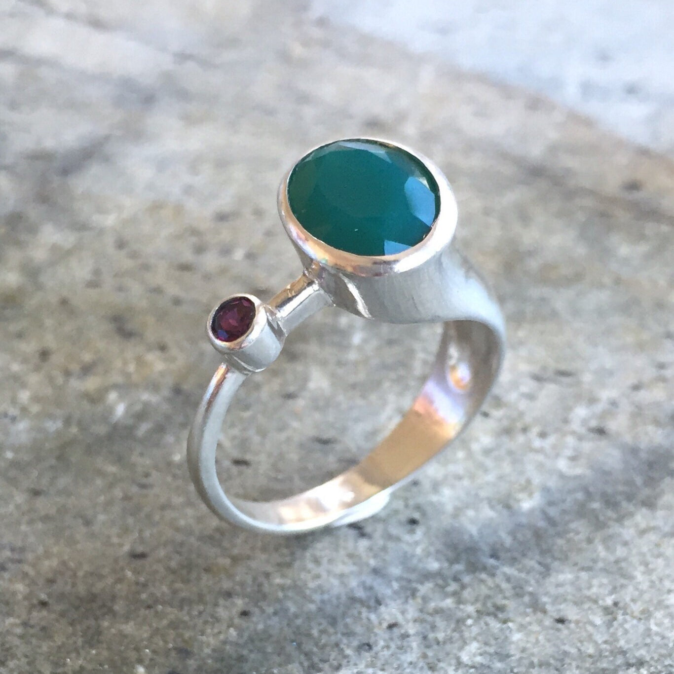 Created Emerald Ring made in 925 Sterling Silver with Oval Created Green Emerald in Bezel setting, May Birthstone gift idea, symbolizes, ideal for everyday wear and perfect for birthday gifting and special occasions.
