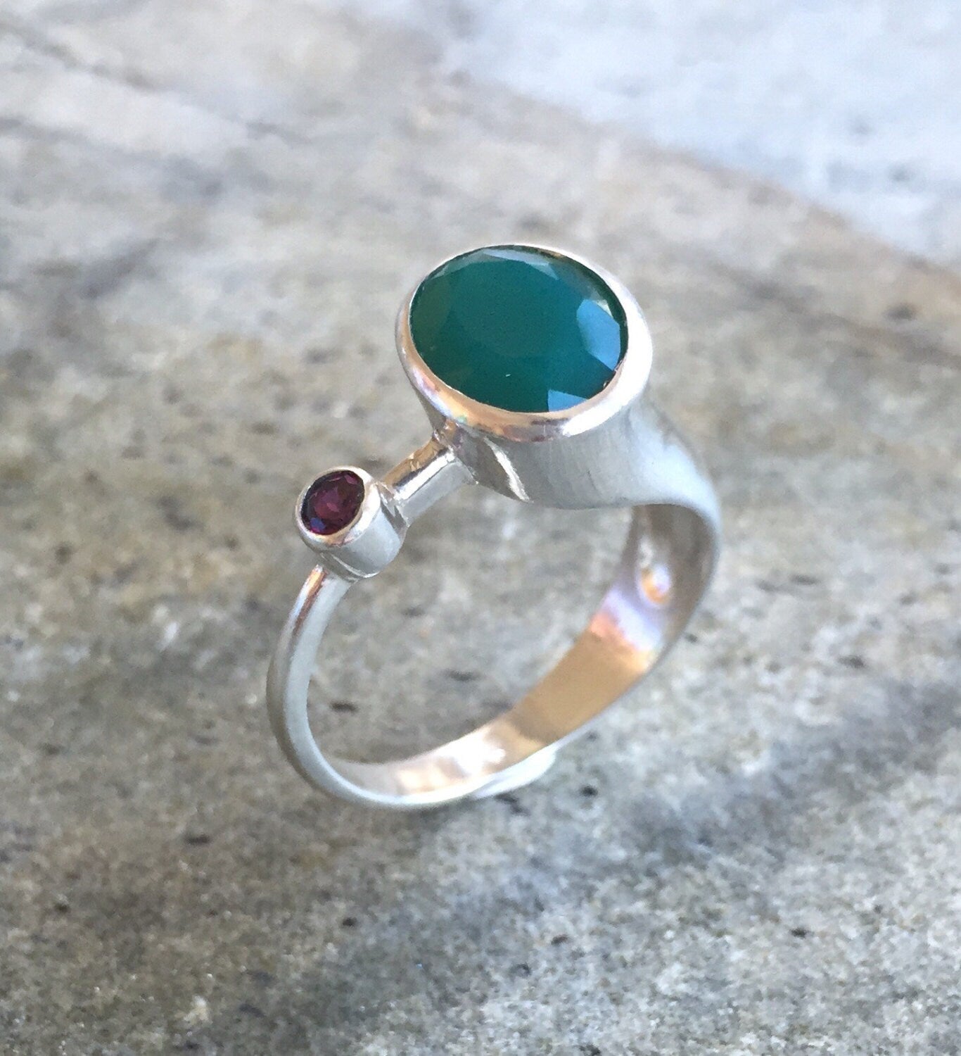 Created Emerald Ring made in 925 Sterling Silver with Oval Created Green Emerald in Bezel setting, May Birthstone gift idea, symbolizes, ideal for everyday wear and perfect for birthday gifting and special occasions.