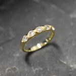 Diamond Band, Created Diamond, Stackable Band, Half Eternity Ring, Stackable Ring, Wedding Band, Sparkly Ring, Silver Band, 925 Silver Ring(1)