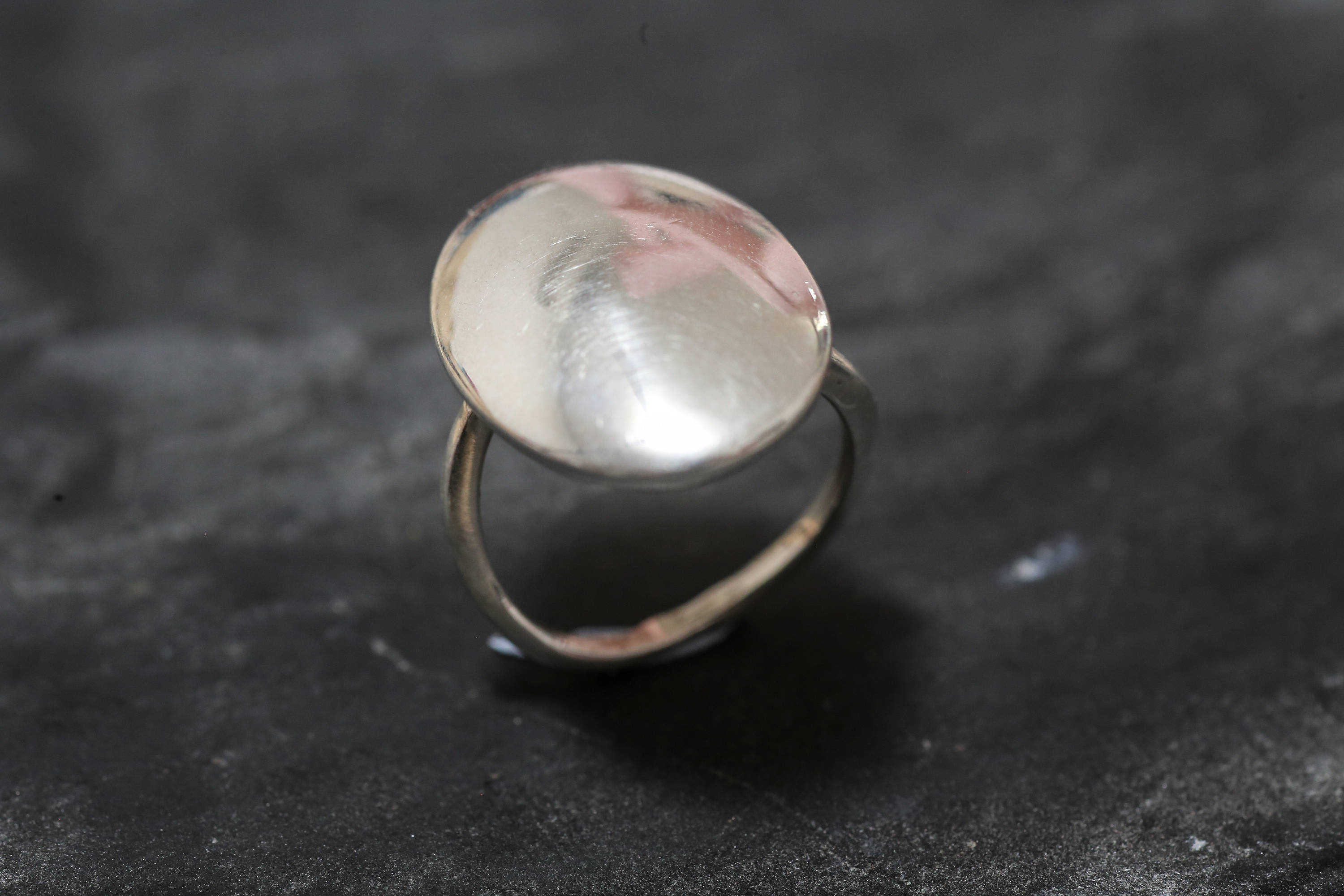 Oval Silver Ring, Solid Silver Ring, Statement Ring, Unique Silver Ring, Ellipse Ring, Interesting Ring, Sterling Silver Ring, Silver Ring