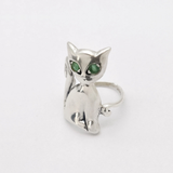 Natural Emerald Ring made in 925 Sterling Silver with Round Natural Green Emerald in Prong setting, May Birthstone gift idea, symbolizes growth, harmony, and deep emotional healing, ideal for everyday wear and perfect for birthday gifting and special occasions.