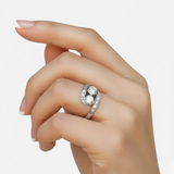 Gorgeous Sparkly Vintage Two Stone Diamond Ring in 925 Sterling Silver - A lovely gift for any occasion or everyday wear.