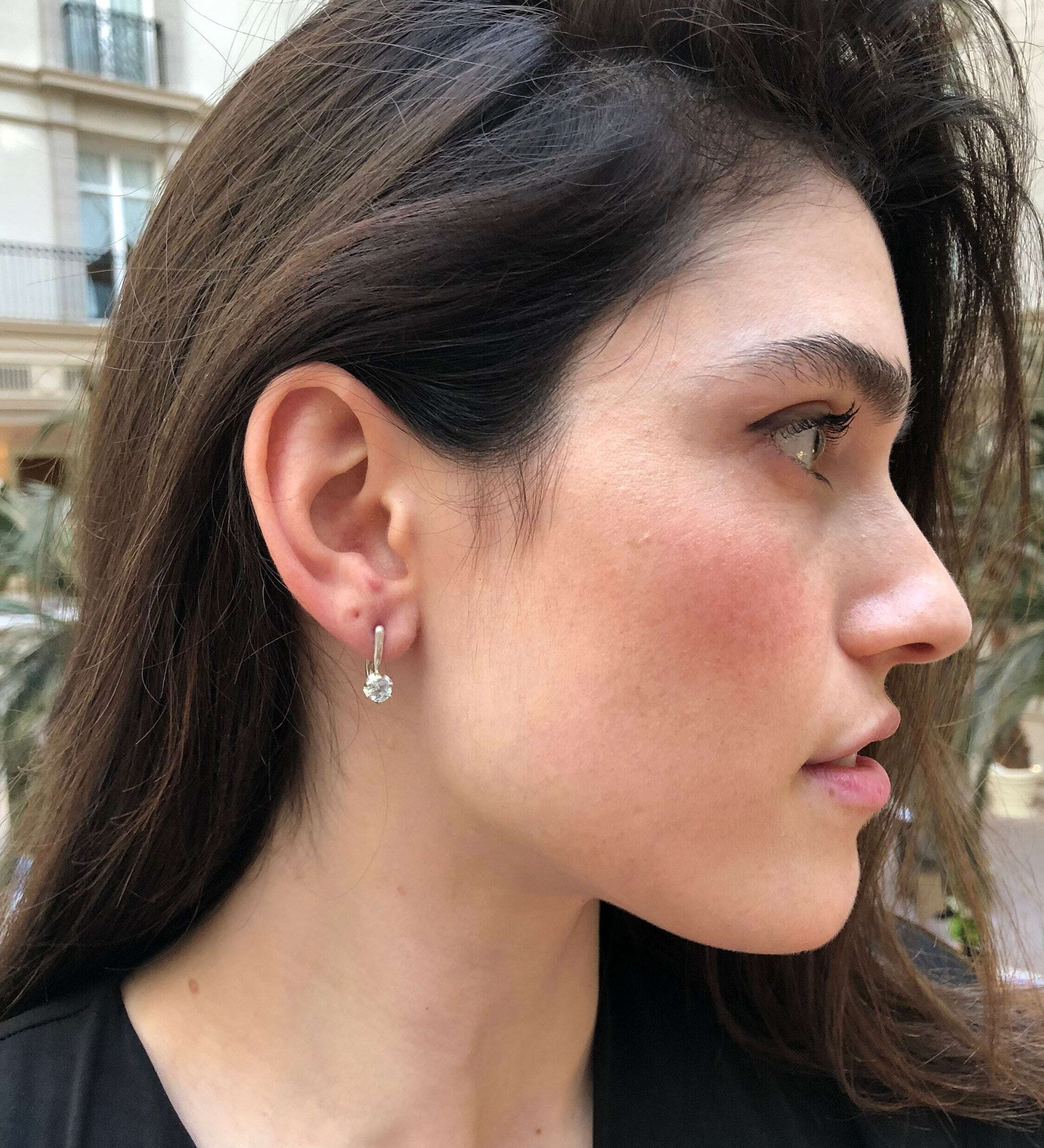 Elegant 925 Sterling Silver Natural Ruby Earrings, perfect for July birthdays and special occasions, symbolizing nobility and passion.