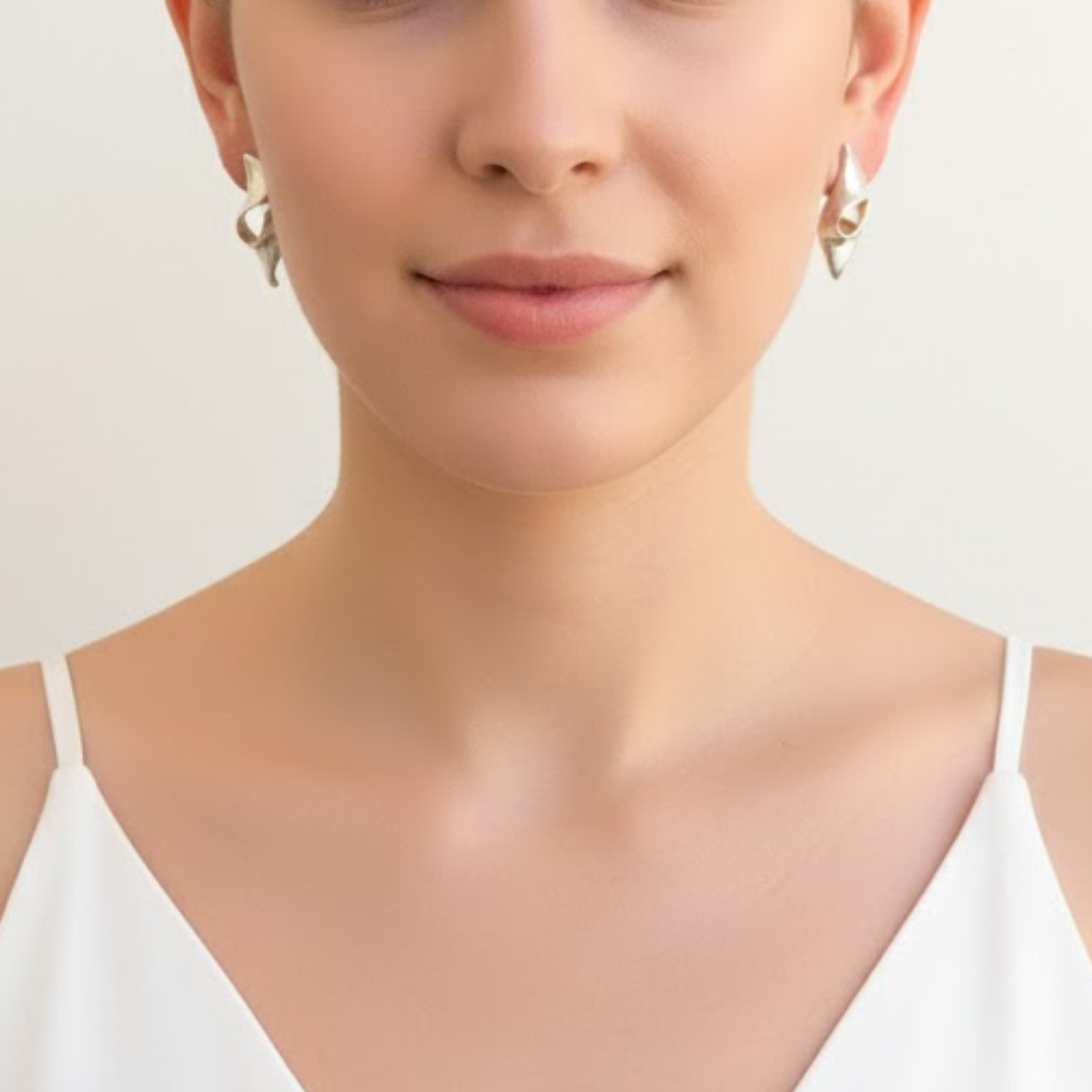 Asymmetric Silver Earrings - Chic and Modern - Crafted in 925 Sterling Silver, ideal for adding flair to any outfit or occasion.