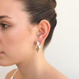 Asymmetric Silver Earrings - Unique Design - Stylish Statement Pieces in 925 Sterling Silver for daily wear and special events.