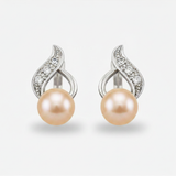 Natural Pearl Earrings - Vintage Drop Earrings - Classy Beige Earrings