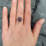 Ruby Vintage Ring - Red Oval Ring - July Birthstone Ring