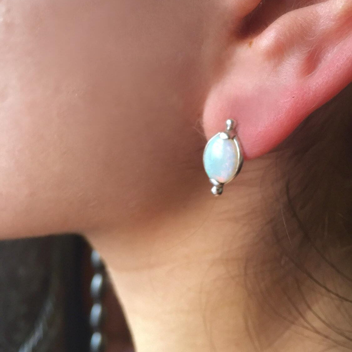 Malachite Earrings, Gemstone Earrings, Vintage Earrings, Green Earrings, Natural Gem, African Stone, Solid Silver, Silver Earrings