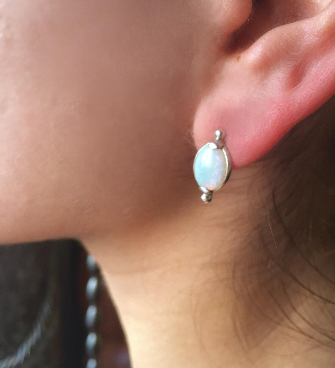 Malachite Earrings, Gemstone Earrings, Vintage Earrings, Green Earrings, Natural Gem, African Stone, Solid Silver, Silver Earrings