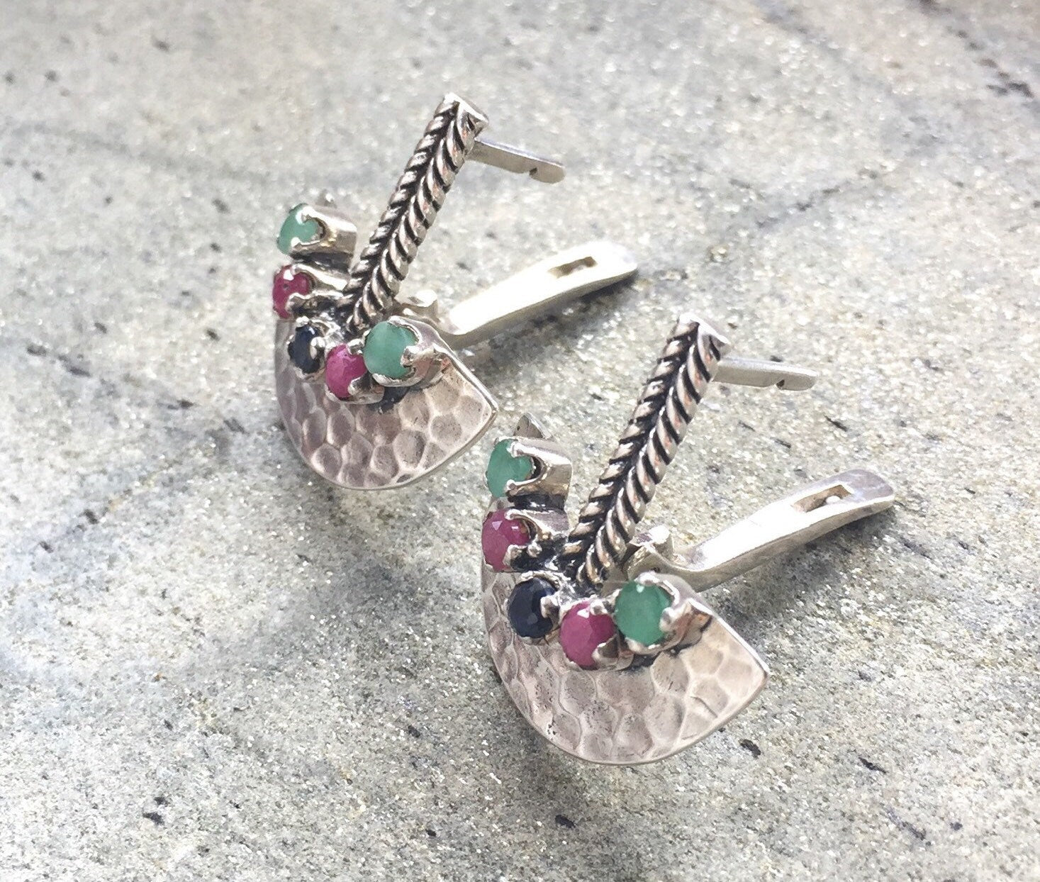 Natural Emerald Earrings made in 925 Sterling Silver with Round Natural Green Emerald in Prong setting, May Birthstone gift idea, symbolizes growth, harmony, and deep emotional healing, ideal for everyday wear and perfect for birthday gifting and special occasions.