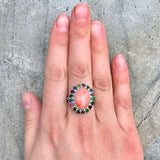 Large Opal Ring, Natural Australian Opal, Victorian Ring, October Birthstone, Birthstone Ring, Antique Ring, Large Oval Ring, Silver Ring