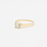 CERTIFIED 1 Carat Diamond Ring - Solid 14k Gold Ring - Real Diamond Engagement Ring