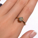 CERTIFIED 1 Carat Diamond Ring - Solid 14k Gold Ring - Real Diamond Engagement Ring