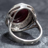 Huge Ruby Ring - Natural Ruby Ring - Statement Vintage Ring